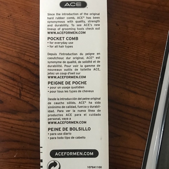 ✔️NWOT “Ace” Men’s Comb 👱🏻‍♂️ - Picture 3 of 3